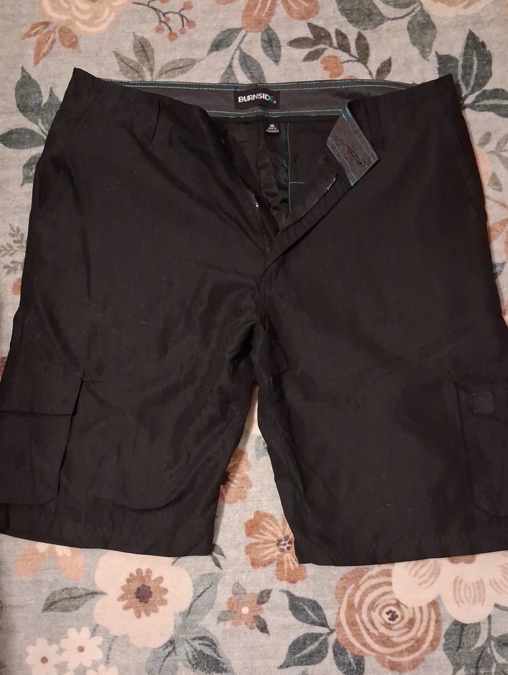 burnside Black Men's Cargo Shorts
